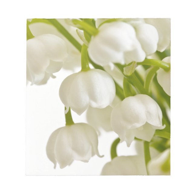 White Lilies Notepad (Front)