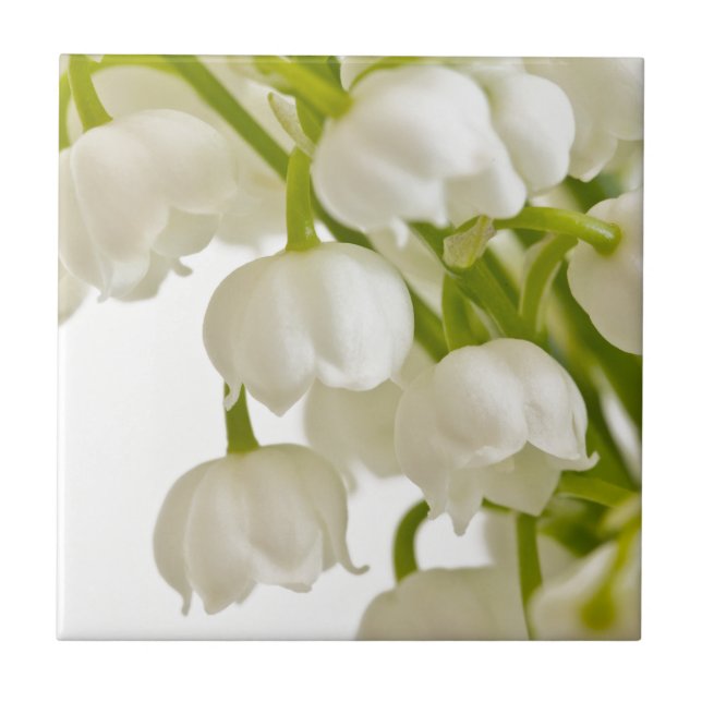 White Lilies Tile (Front)