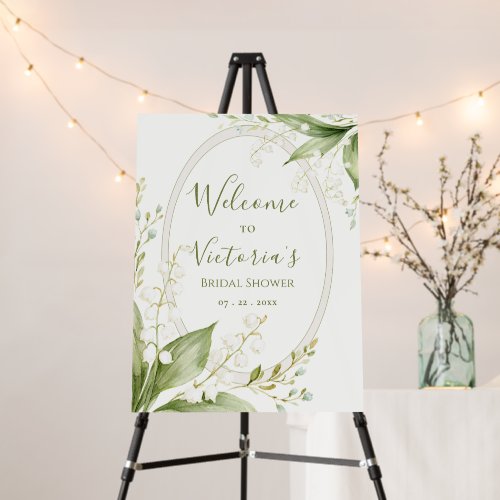 White Lillies of the Valley Whimsical Bridal  Foam Board