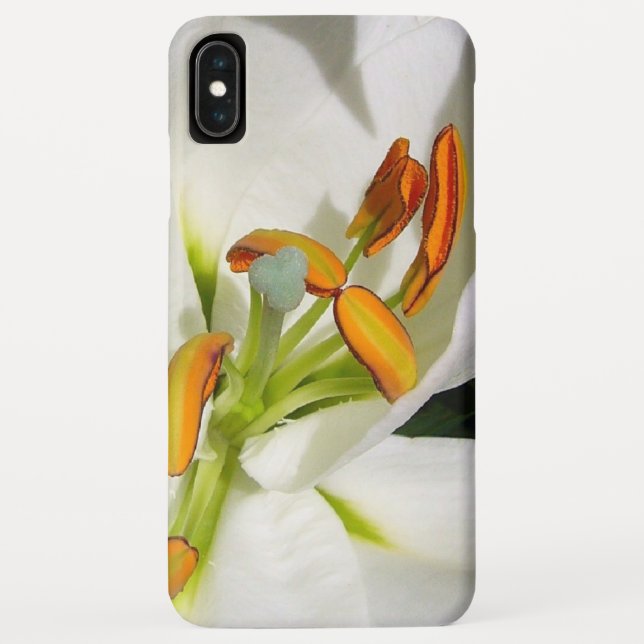 White Lily Case-Mate iPhone Case (Back)