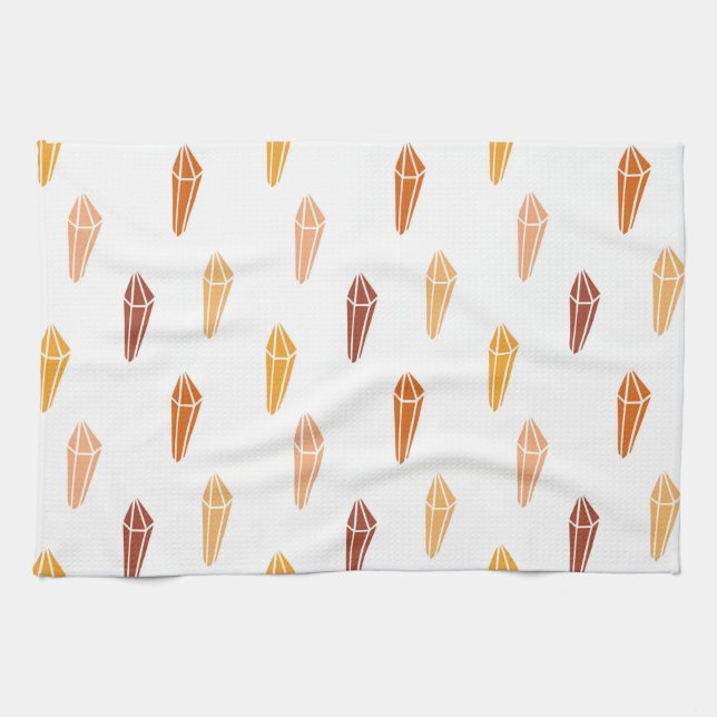 White Lily Flower Kitchen Towel (Horizontal)