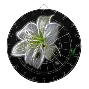 White lily flower nature beauty dart board