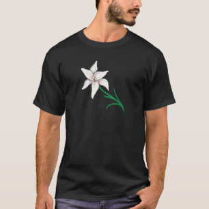 White Lily Flower T-Shirt