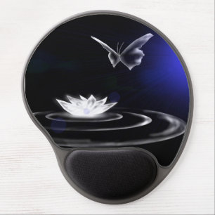 White Lily Magic Ergonomic Mousepad