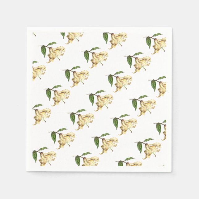 White Lily Napkins (Front)