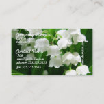 White Lily of the Valley Business Cards