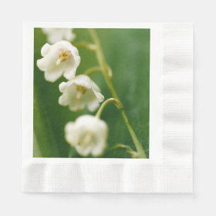 White Lily of the valley (Convallaria majalis)  Napkins
