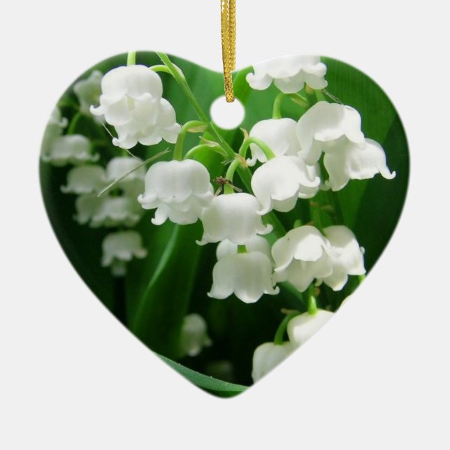 White Lily of the Valley  Ornament (Front)