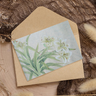 White Lily RSVP Card
