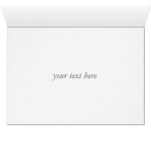 White lily. text. Cards (Inside Horizontal (Bottom))