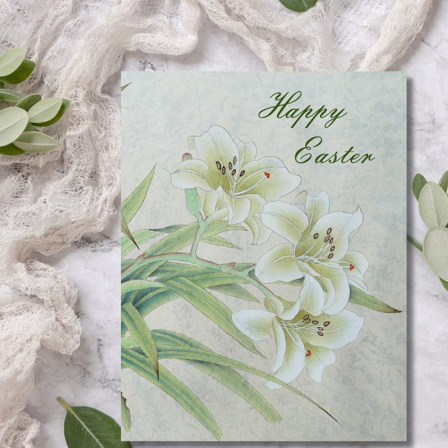 White Lily Thank You Card (Creator Uploaded)