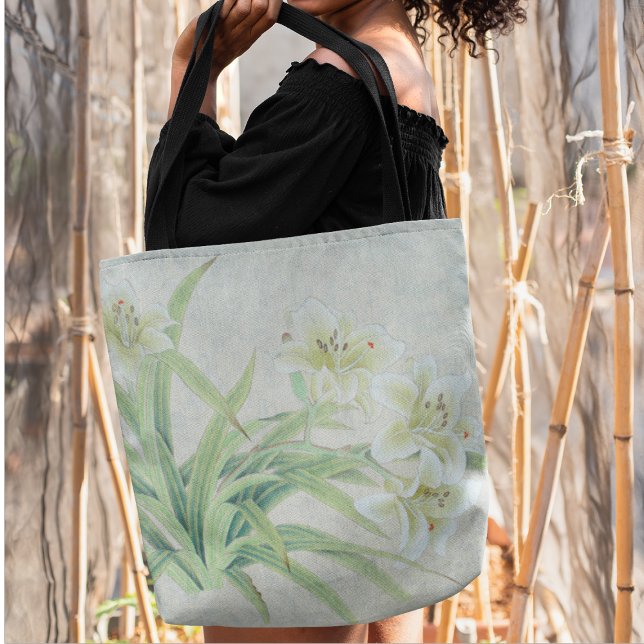 White Lily Tote Bag (Creator Uploaded)