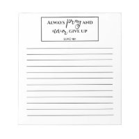 White Lined Bible Verse Prayer List