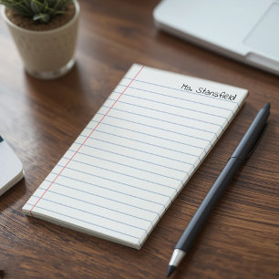 White Lined Notebook Paper Post-it Notes