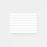 White lined paper post-it notes