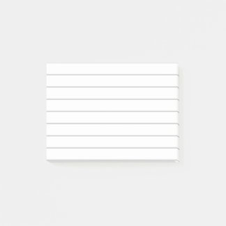 White lined paper post-it notes