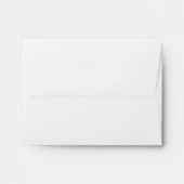 White Linen and Silver A2 Envelope for Reply Card (Back (Top Flap))