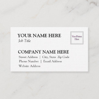 White Linen Business Card