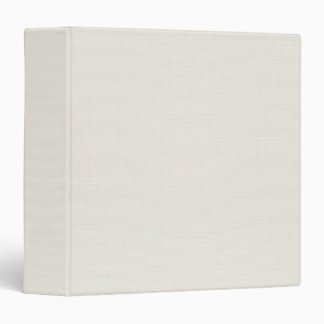 White Linen Texture Blank Minimalist Clean 3 Ring Binder