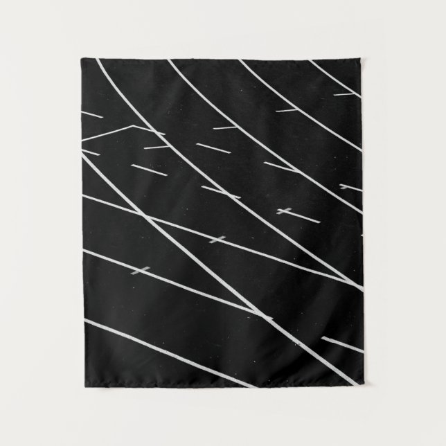 White lines on track field tapestry (Front)