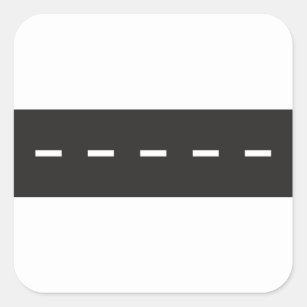 Sticker Road with white line