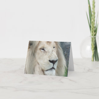 White Lion Card