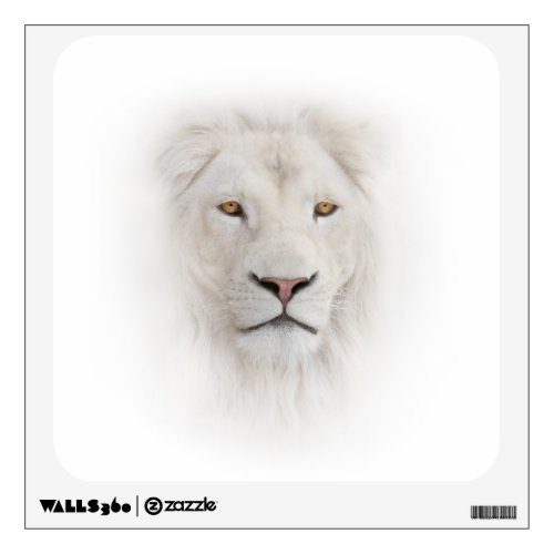 White Lion Head Wall Decal