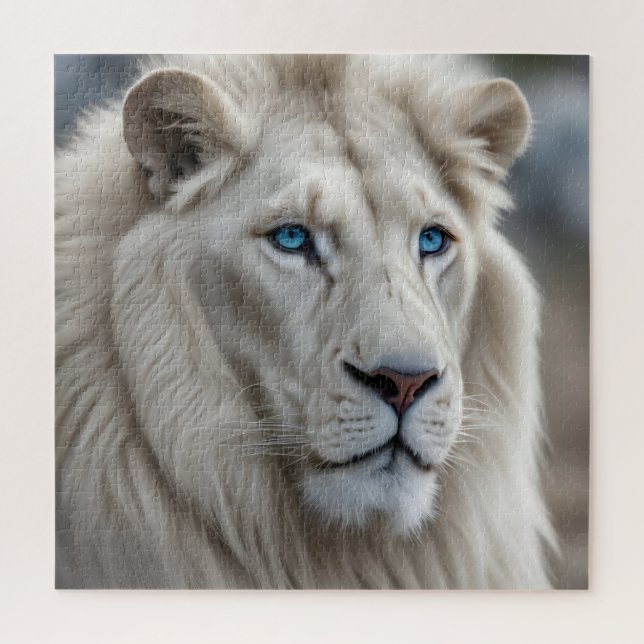 White Lion Jigsaw Puzzle (Vertical)