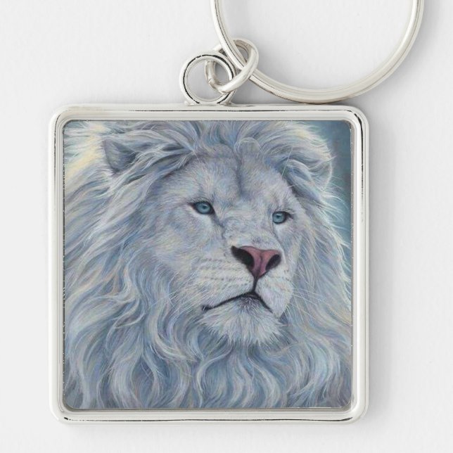 White Lion Keychain (Front)