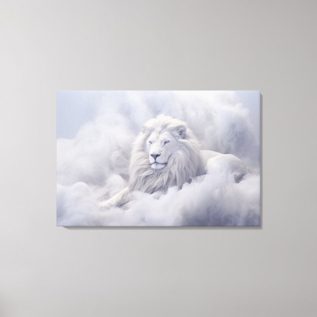 White Lion of Judah Canvas Print (Front)