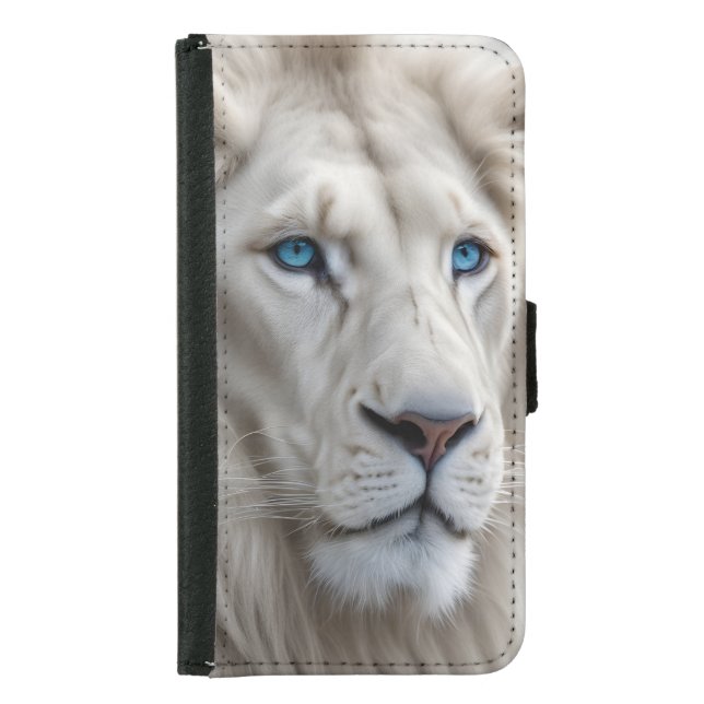 White Lion Samsung Galaxy Wallet Case (Front)