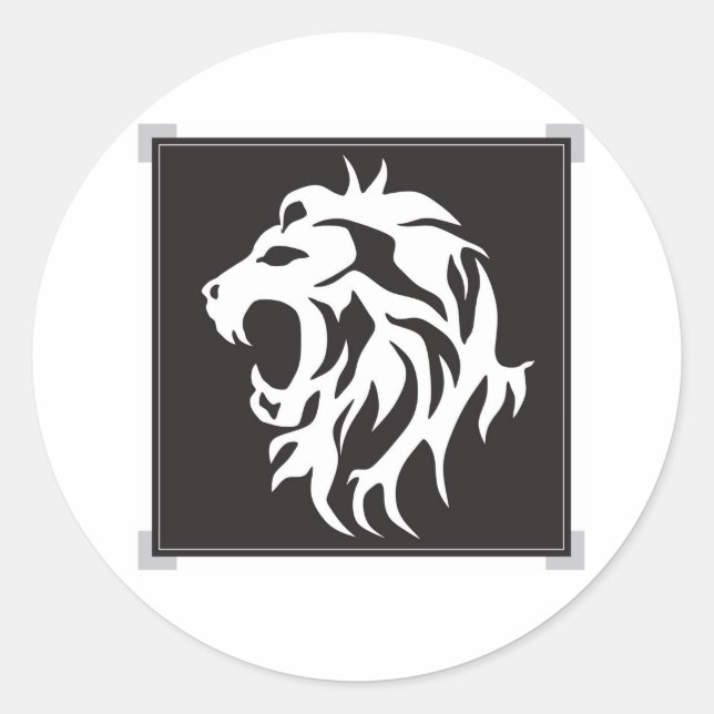 White Lion Sticker (Front)