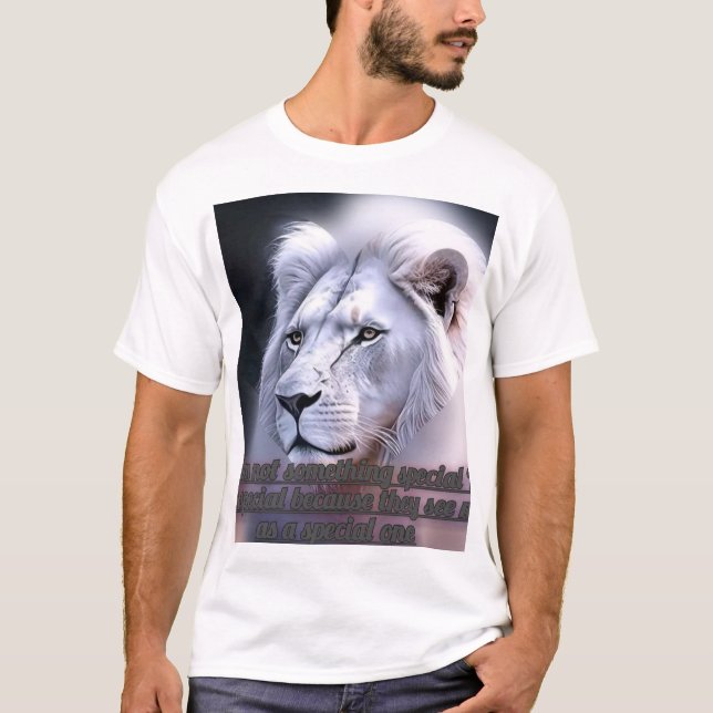 white lion  T-Shirt (Front)