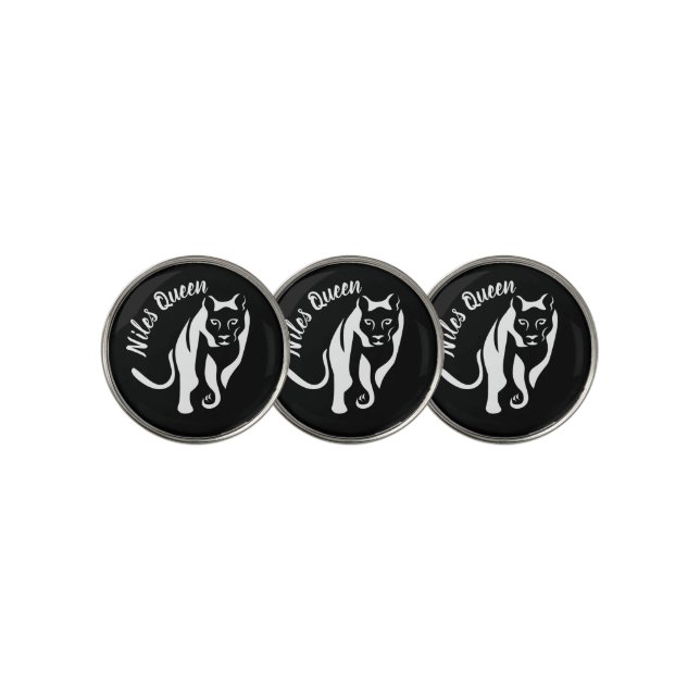 White Lioness Queen of the Hunt Golf Ball Marker (3 Up)