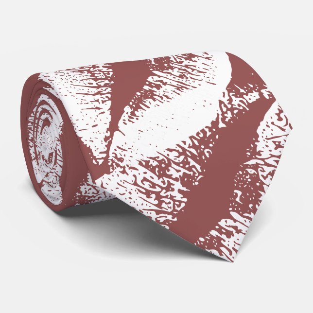 White Lips #9 Neck Tie (Rolled)