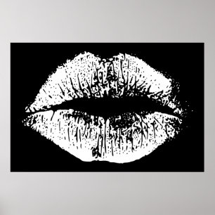 White Lips Poster