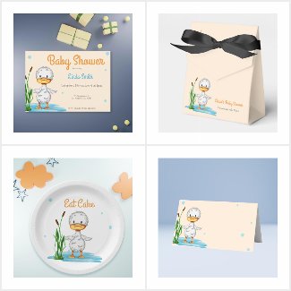 WHITE LITTLE DUCKLING BABY SHOWER- 6