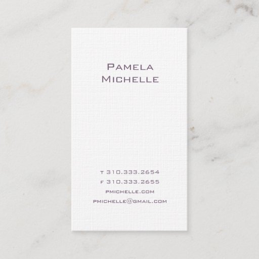 Customizable White LIV Business Card