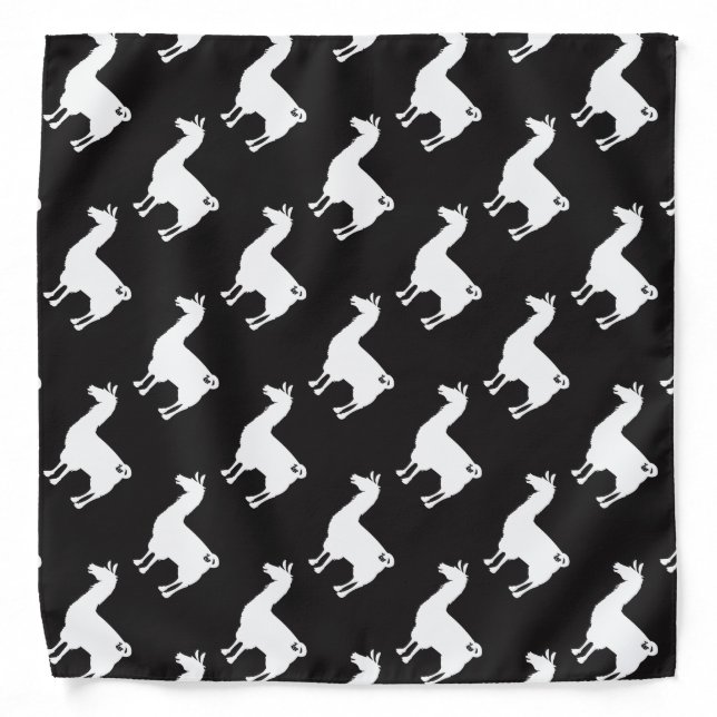 White Llama Bandana (Front)