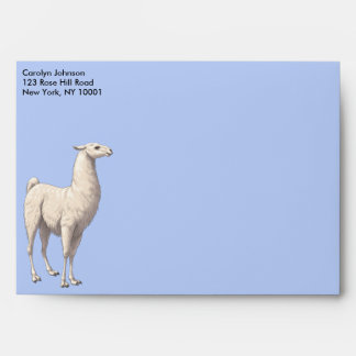 White Llama Envelope