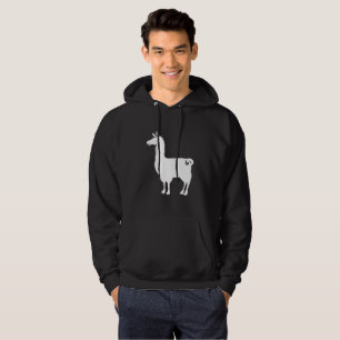 White Llama Hoodie