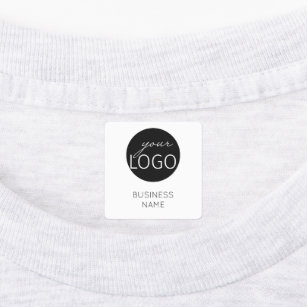White Logo Custom Brand Business Clothing Garment Labels