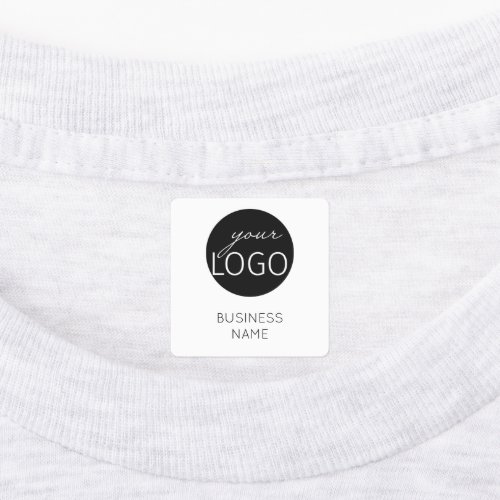 White Logo Custom Brand Business Clothing Garment Labels