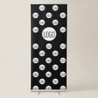 White Logo on black Simple Step and Repeat