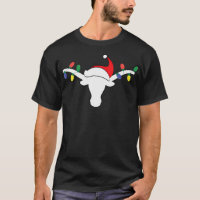 White Longhorn Christmas Lights Santa Hat Horn Ant