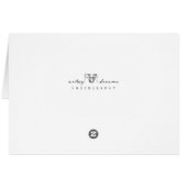 White Lotus Blank Greeting Card (Back Horizontal)