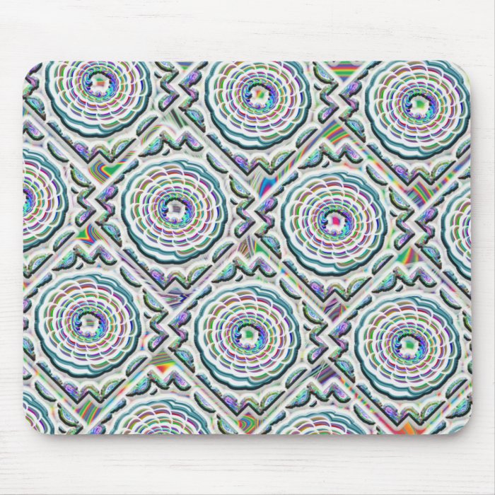 White Lotus Blossom Tile. Mousepad