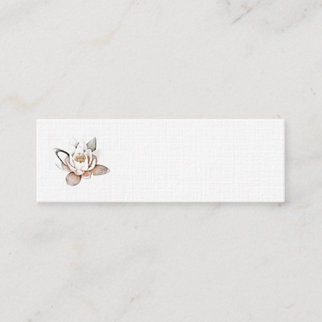 WHITE LOTUS BUSINESS CARD (Front)