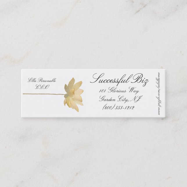 White Lotus Business Card (Front)