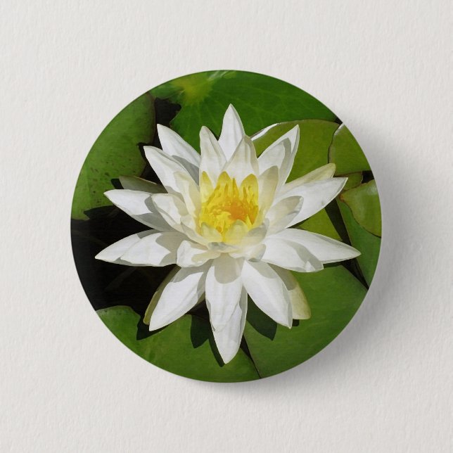 White Lotus Button (Front)
